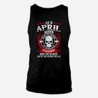 April Geburtstags-Unisex TankTop - Legende und Held, Personalisiert