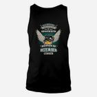 Dezember Geburtsmonat Adler Schwarzes Unisex TankTop, Motiv-Design für Männer