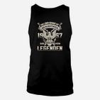 Geburtsjahr Legenden Schwarzes Unisex TankTop für Herren mit Aufdruck