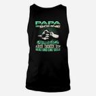 Papa Unschlagbar Herren Unisex TankTop, Motivations-Slogan mit Boxhandschuhen