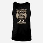 Personalisiertes Adler Geburtstagst-Unisex TankTop 22. Januar, Einzigartiges Spruch Design