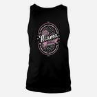 Retro Diner Stil Unisex TankTop Mama's Diner, Schwarz mit Rosa Highlights