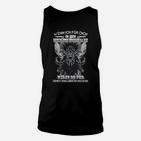 Schwarzes Herren-Unisex TankTop mit Germanischem Motiv und Spruch, Nordisches Design