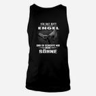 Schwarzes Unisex TankTop Engel Söhne Motiv, Geschenk für Väter