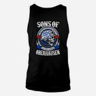 Sons of Oberhausen Biker Unisex TankTop, Schwarzes Tee mit Motorradmotiv