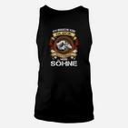 Stolzer Vater Schwarzes Unisex TankTop, Spruch für Söhne