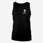 Totenkopf und Knochen Schwarzes Unisex TankTop, Cool Design Tee