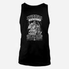 Wikinger-Unisex TankTop Valhalla Motiv, Schwarzes Unisex TankTop mit Spruch