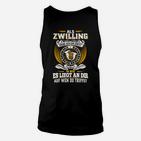 Zwilling Sternzeichen Unisex TankTop, Spruch und Adler Motiv