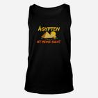 Ägypten-Motiv Schwarzes Unisex TankTop, Liebhaber von Ägypten Tee