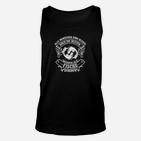 Angelmotiv Schwarzes Unisex TankTop, Beste Fischer Spruch Tee