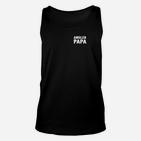 Angler Papa Schwarzes Unisex TankTop, Perfektes Geschenk für Fischer-Väter