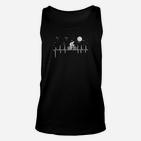 Astronomie und Musik Schwarzes Unisex TankTop, Design für Sternenfreunde