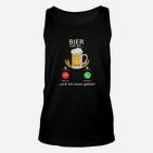 Bier Humor Unisex TankTop Bier ruft an... und ich muss gehen! mit Bierglas-Design