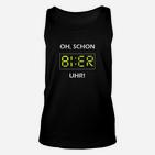 Bier Uhr Unisex TankTop mit Digitalanzeige, Lustiges Outfit für Männer