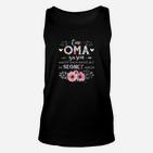 Blumen Damen Unisex TankTop Oma-Sein Segnet Mich, Spruch Tee