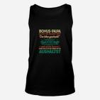 Bonus-Papa Dankeschön Unisex TankTop, Liebevoller Spruch Tee