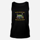 Camping-Liebhaber Unisex TankTop mit Wohnwagen & Spruch, Zuhause Gefühl