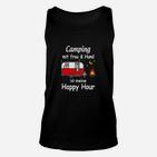 Camping mit Frau & Hund Unisex TankTop, Lustiges Happy Hour Unisex TankTop