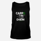 Carpe Diem Schwarzes Unisex TankTop, Modernes Design mit Schriftzug