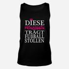 Damen Fußball Unisex TankTop Prinzessin mit Fußballstollen, Kronen-Design