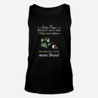 Damen Unisex TankTop Wein & Hund Lebensnotwendig, Spruch für Hundeliebhaberinnen