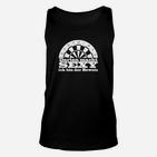 Dartspieler Unisex TankTop Darten macht Spaß, ich bin der Beweis, Lustiges Herrenshirt in Schwarz