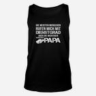 Dienstgrad Papa Lustiges Unisex TankTop, Militär Stil Spruch