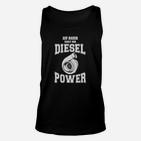 Diesel Power Herren Unisex TankTop mit Turbolader-Motiv, Motivdruck für Männer