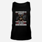 Dobermann Unterschätze Niemals Einen Alten Mann TankTop