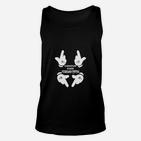 Eigentum eines Februarkinds Unisex TankTop, Geburtstag Fingerzeig-Design