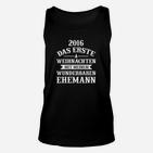 Erstes Weihnachten mit Ehemann 2016 Personalisiertes Unisex TankTop