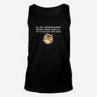 Eulen-Motiv Schwarzes Unisex TankTop mit Lustigem Spruch, Humorvoll