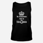 Februar Prinzessinnen Geburtstags-Unisex TankTop mit Krone – Schwarz