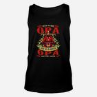 Feuerwehr Opa Schwarzes Unisex TankTop, Lustiger Spruch Tee