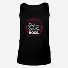 Frau Mutter Boss Motiv Unisex TankTop in Schwarz, Design für starke Frauen