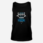 Gamer Unisex TankTop Ich bin Zocker, Sohn mit Highscore, Schwarzes Gaming-Unisex TankTop