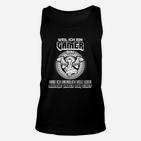 Gamer Unisex TankTop Unendlich Viele Leben, Schwarz, Nerd Design