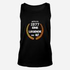 Geboren 1977 Unisex TankTop, Einzigartige Legende Wird 40 Design