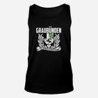 Graubünden Herren Unisex TankTop Schwarz mit Wappen & Flügeldesign