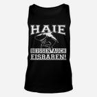 Haifisch Motiv Unisex TankTop für Sportfans, Schwarzes Tee mit Spruch