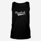 Handball Papa Unisex TankTop in Schwarz, Sportliches Tee für Väter