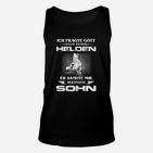 Helden Vater-Sohn Statement Unisex TankTop in Schwarz, Familienlook Tee