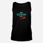 Herren Unisex TankTop Ozean ruft, Taucher-Motiv, Meeresschutz