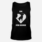 Herz Hunde Liebhaber Unisex TankTop Schwarz, Design für Haustierfreunde