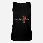 Herzschlag Italien Motiv Unisex TankTop, Stilvolles Italien-Fan Tee