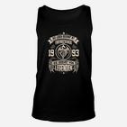 Jahrgang 1993 Geburt von Legenden Unisex TankTop, Vintage-Stil Tee für Geburtstage