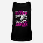 Januar Geburtstags Unisex TankTop für Frauen, Einhorn Beste im Januar