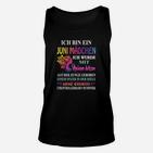 Juni Mädchen Geburtstags Unisex TankTop, Farbverlauf Spruch Design