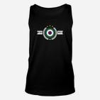 Kompass & Lorbeerkranz Schwarzes Unisex TankTop, Navigations-Design Tee